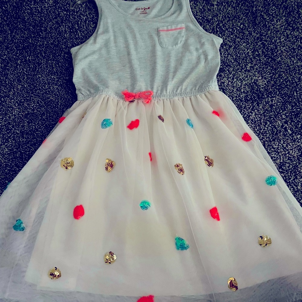 Jersey knit formal or casual dress.